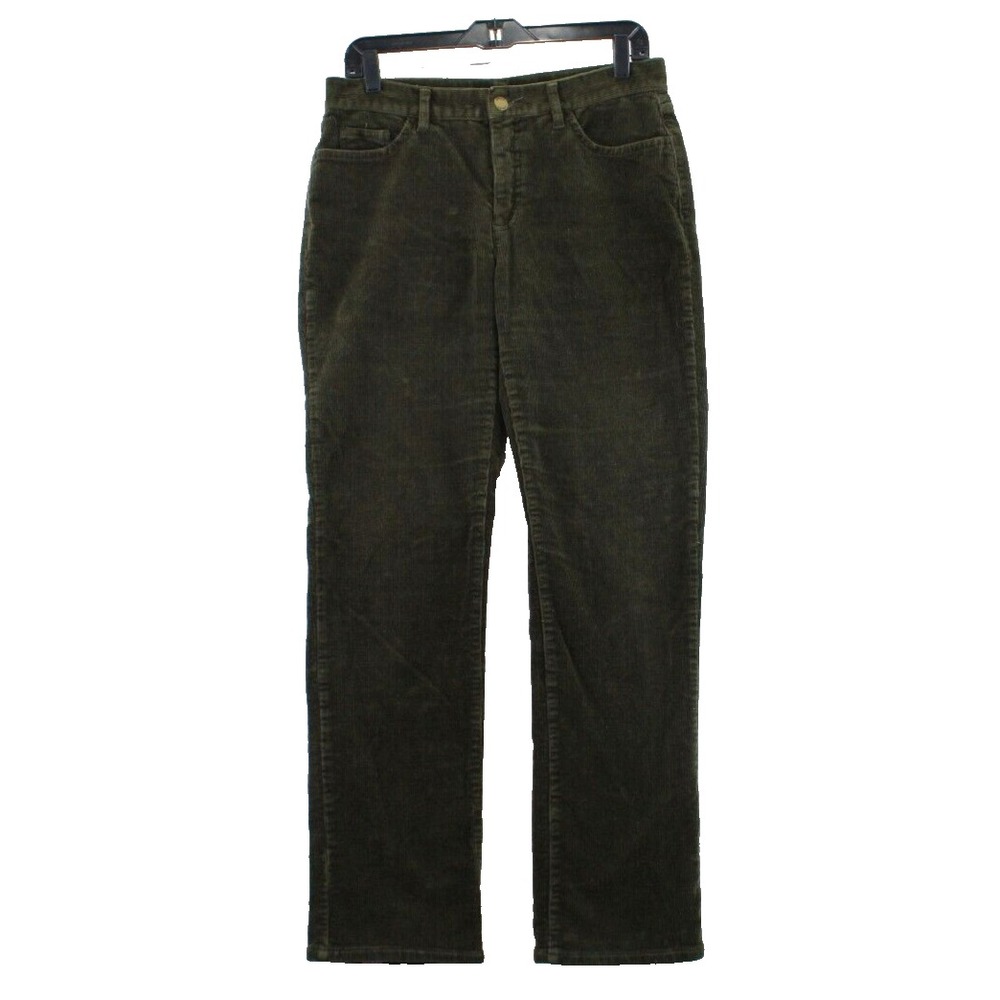 Chaps Women's Corduroy Pants Olive Green Straight Leg‎ Size 6